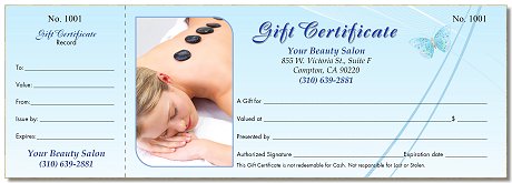 GC22 - Gift Certificates